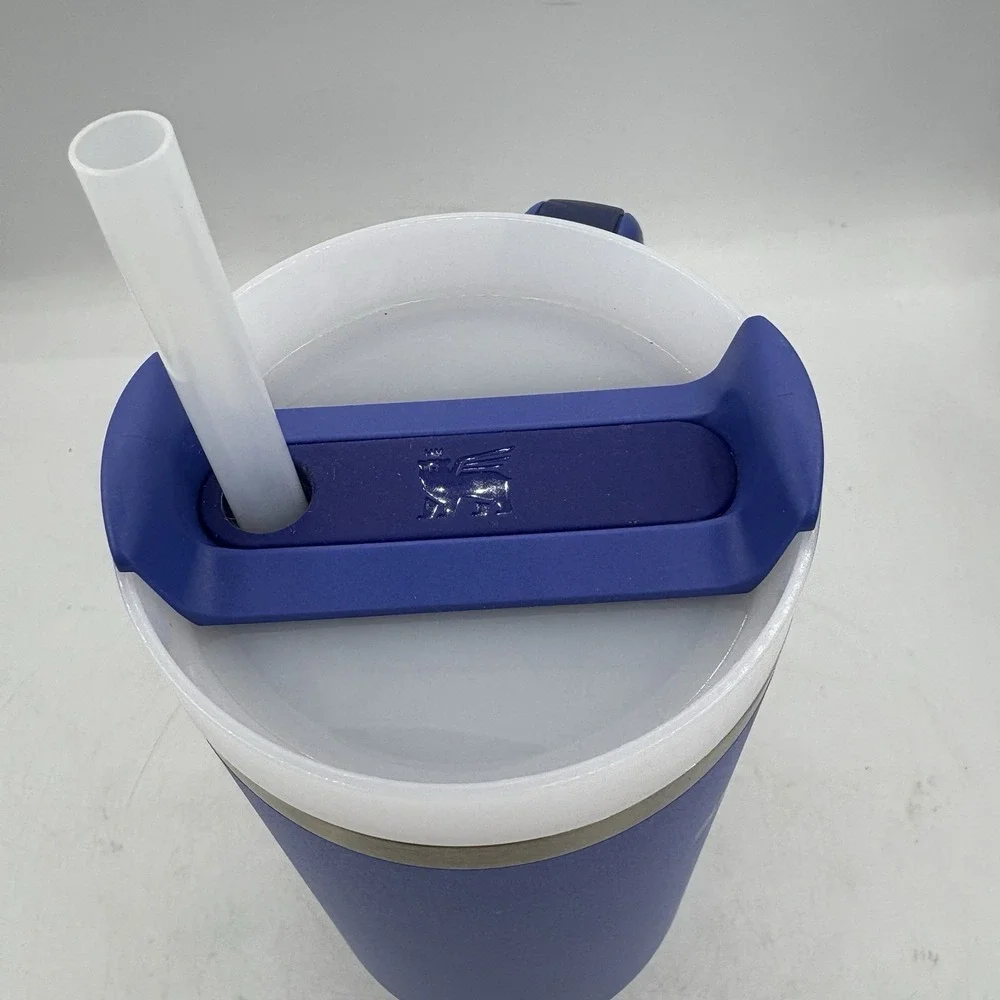 Stanley Quencher H2.0 Tumbler Travel Mug Hot & Cold 30 oz Iris Blue w Lid Straw - Picture 3 of 9